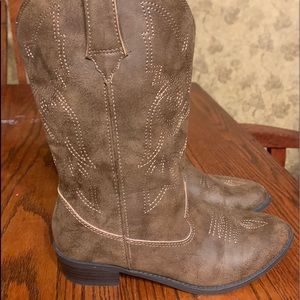 Kids Wonder Nation Cowboy Boots Size 5